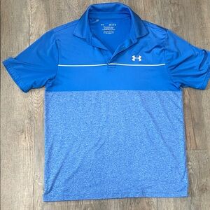 Under Armour Men's Two-Tone Blue Polo
